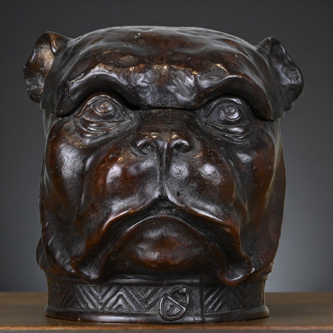 Portatabacco in Bronzo - Fine XIX Secolo-photo-2